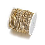 1 Meter Stainless Steel Luxury Cubic Zircon Chains Tennis Chain Choker for DIY Jewelry Making Women Necklace Bracelet Material