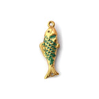 1pc Stainless Steel Connectors Ocean Fish Animal Pearlized Multicolor Enamel Pendant For Women DIY Necklace Jewelry Findings