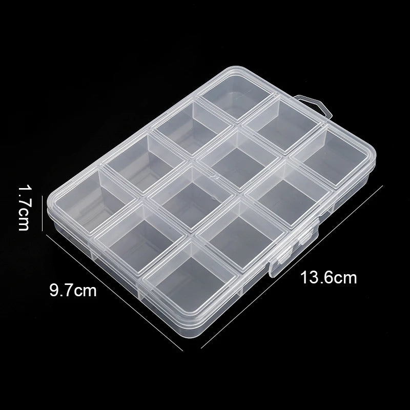 Plastic Storage Box - 28-Grid Jewelry Box Bead String Fishing Tackle And Button Organizer Box
