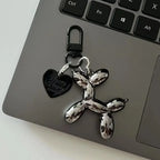 Fashion Keychain Punk Y2K Balloon Dog Keychains For Handbag Backpack Pendant Girl's Car Key Ring Key Chain Accessories