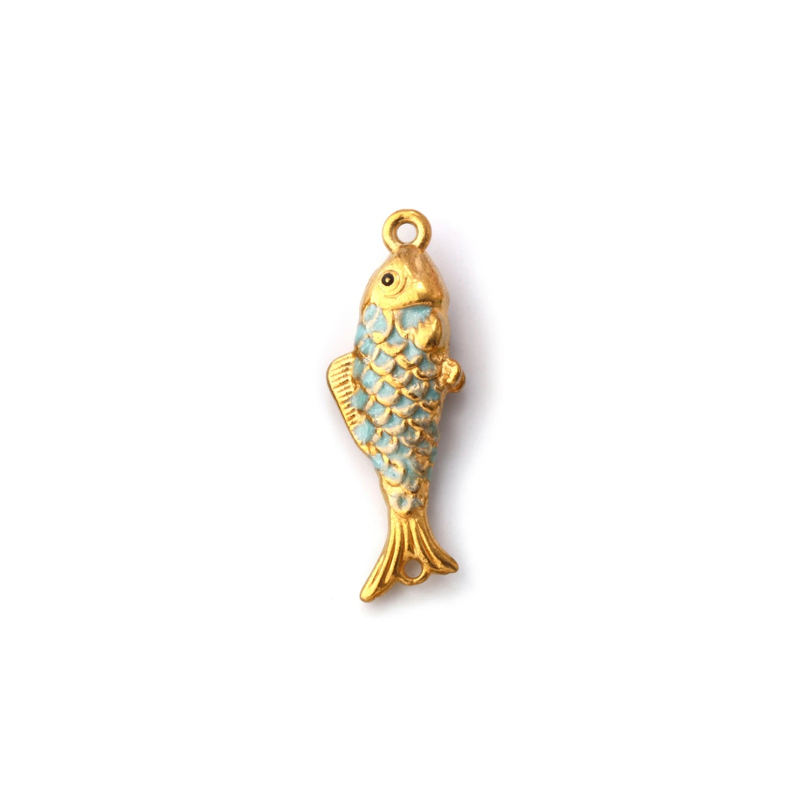 1pc Stainless Steel Connectors Ocean Fish Animal Pearlized Multicolor Enamel Pendant For Women DIY Necklace Jewelry Findings