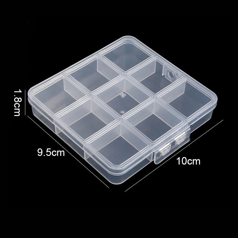 Plastic Storage Box - 28-Grid Jewelry Box Bead String Fishing Tackle And Button Organizer Box