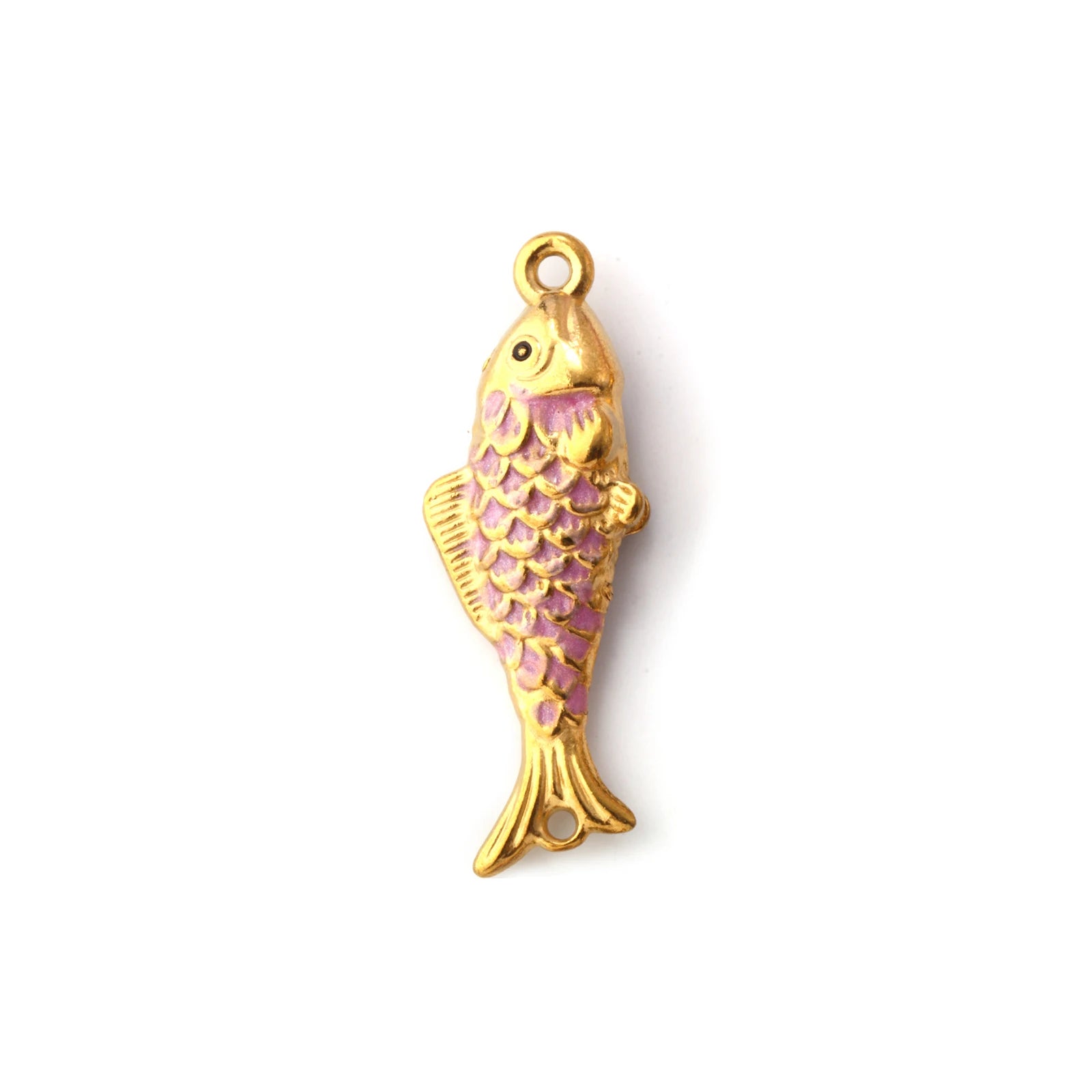 1pc Stainless Steel Connectors Ocean Fish Animal Pearlized Multicolor Enamel Pendant For Women DIY Necklace Jewelry Findings