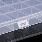 Plastic Storage Box - 28-Grid Jewelry Box Bead String Fishing Tackle And Button Organizer Box