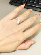 10K Solid Gold Lab-grown diamond ring IGI Oval 1.5CT Bamboo Ring Fine Jewelry Wedding ring 18K gold custom engagement ring PT950