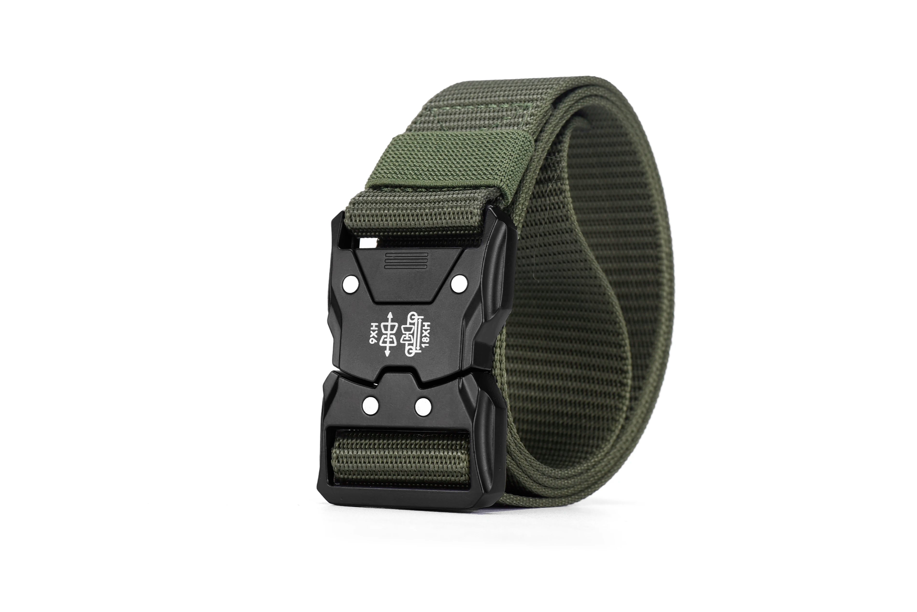 Men's Tactical Belt Canvas Woven Breathable Belt Durable Outdoor Belt Ideal Gift Choice