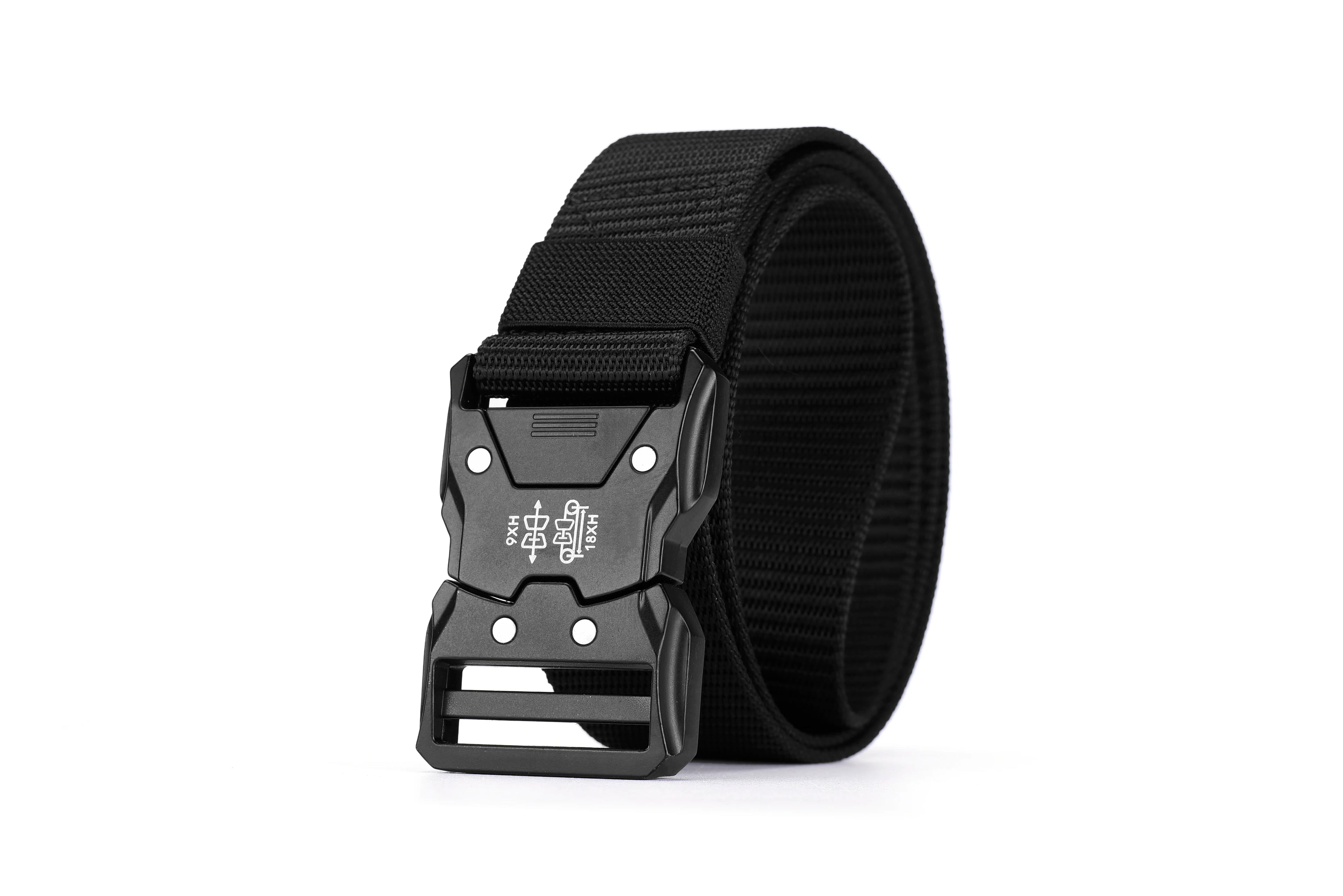 Men's Tactical Belt Canvas Woven Breathable Belt Durable Outdoor Belt Ideal Gift Choice