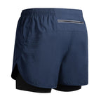 Men's Running Shorts 2025 New Release Gym Fitness 2-in-1 Exercise Summer Quick Dry Trendy Personalized Running Shorts