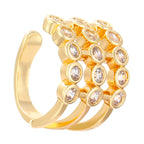Korean Fashion Zircon Ear Clip Earrings For Women Jewelry Ear Cuffs Without Hole Vintage Fake Piercing Luxury Crystal Earrings