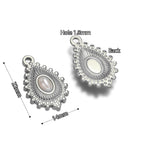 5pcs Stainless Steel Imitation Pearl Lock Heart Sun Necklace Charms Earring DIY Women Bracelet Jewelry Making Supplies Wholesale