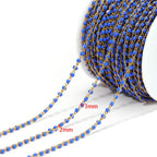 1 Meter Stainless Steel Enamel Twisted Beads Chains for DIY Delicate Jewelry Supplies Women Necklace Earrings Material Wholesale