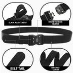 Men's Tactical Belt Canvas Woven Breathable Belt Durable Outdoor Belt Ideal Gift Choice