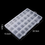 Plastic Storage Box - 28-Grid Jewelry Box Bead String Fishing Tackle And Button Organizer Box