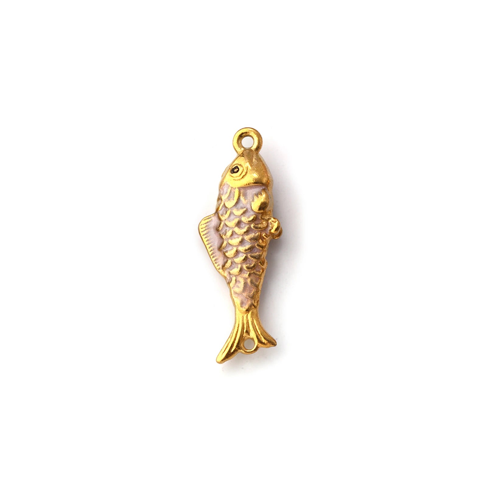 1pc Stainless Steel Connectors Ocean Fish Animal Pearlized Multicolor Enamel Pendant For Women DIY Necklace Jewelry Findings
