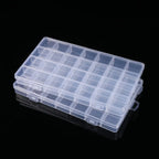 Plastic Storage Box - 28-Grid Jewelry Box Bead String Fishing Tackle And Button Organizer Box